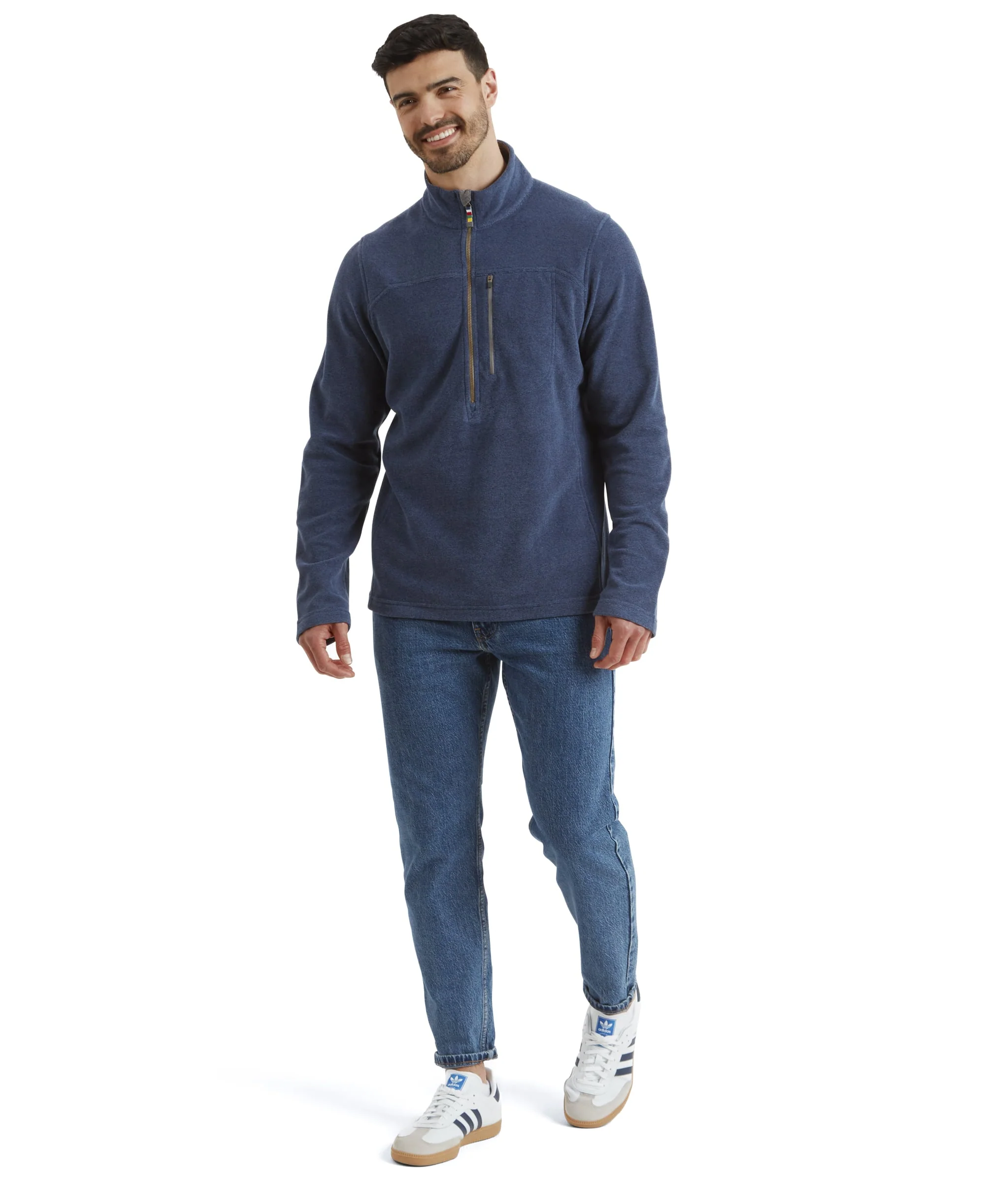 Rolpa Eco Quarter Zip Fleece - Rathee Blue - Image 3