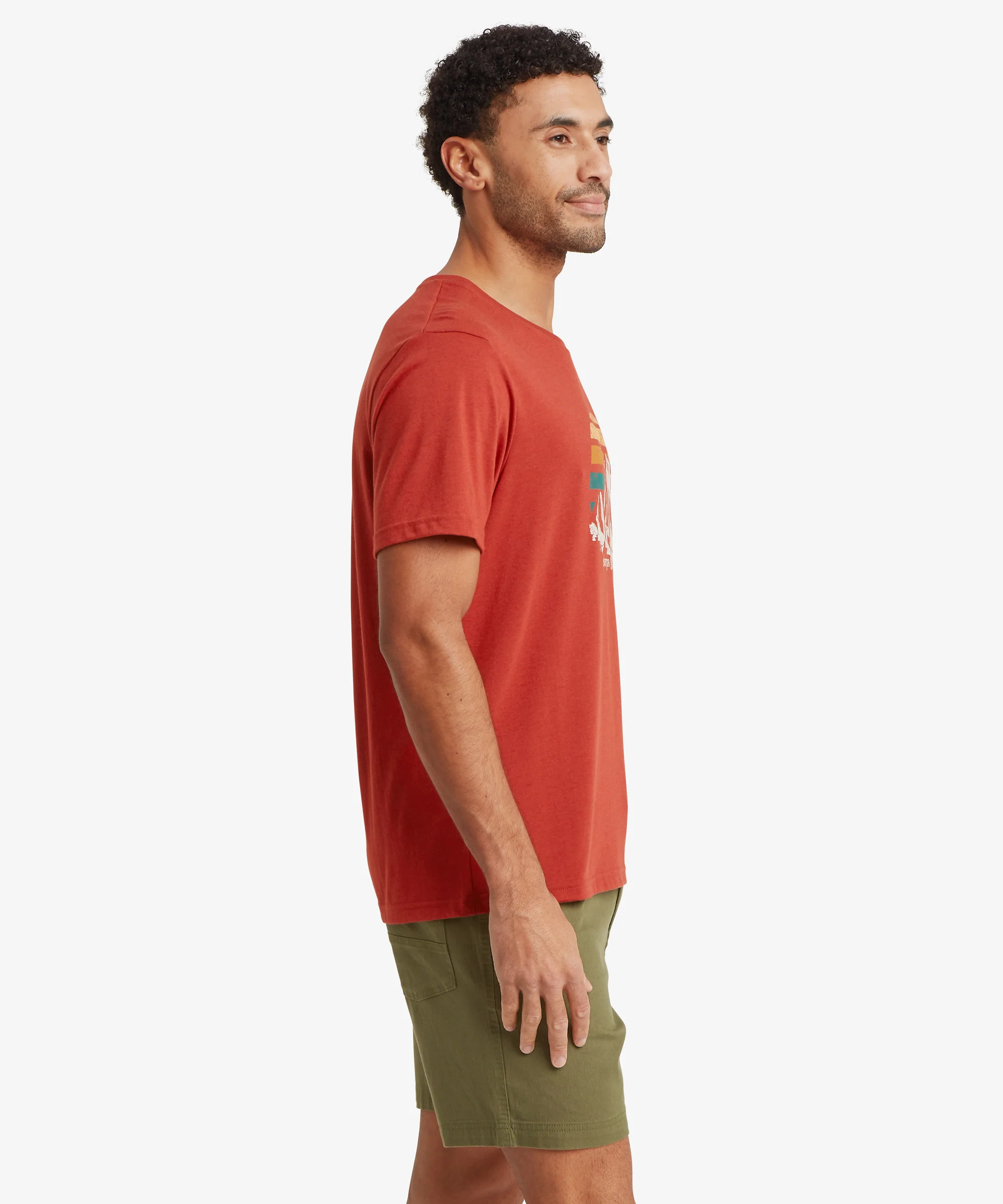 Bali Retro Sunset T-Shirt - Rust - Image 4