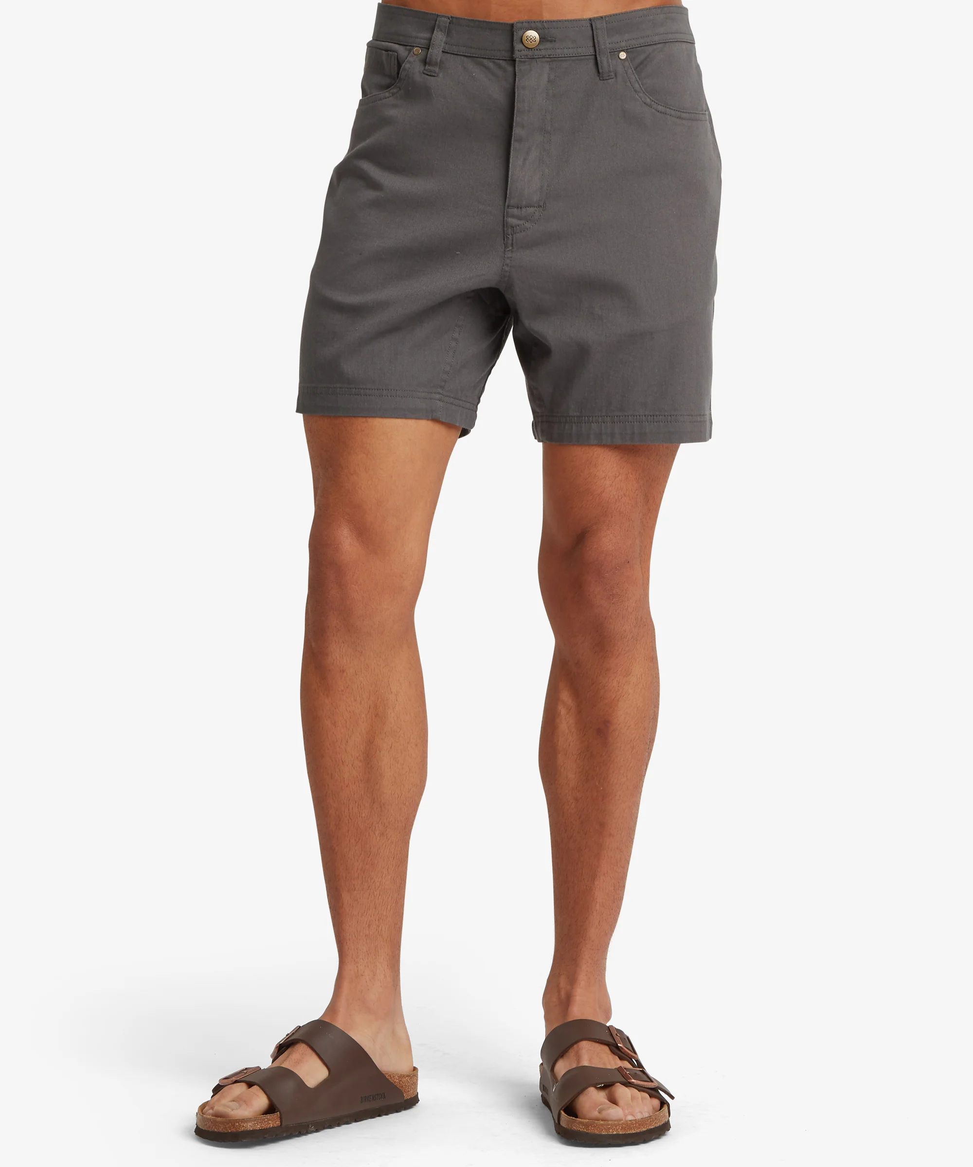 Dando 5 Pocket Short - Kharani Grey - Image 2