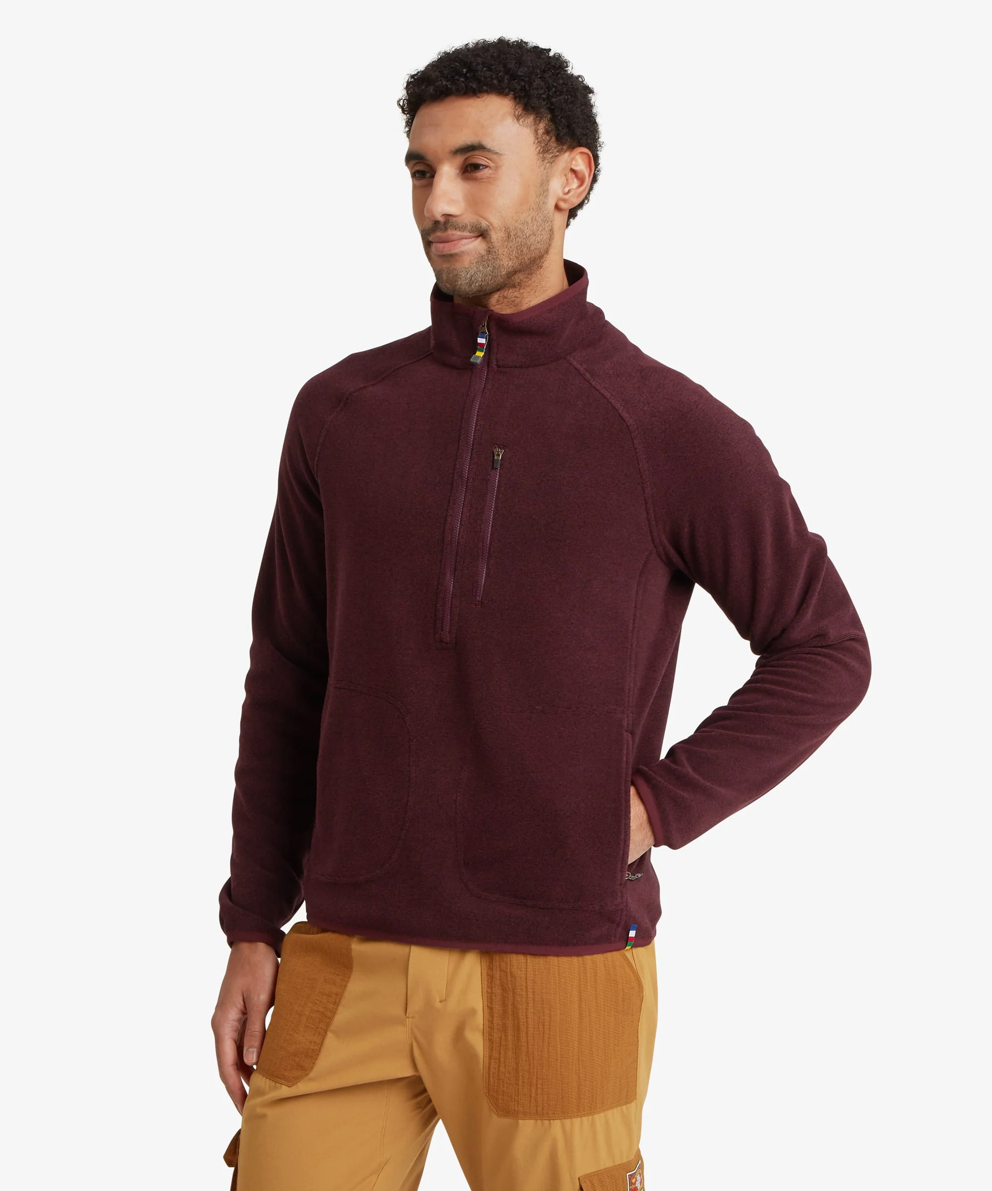 Rolpa Half Zip Fleece - Merlot - Image 2