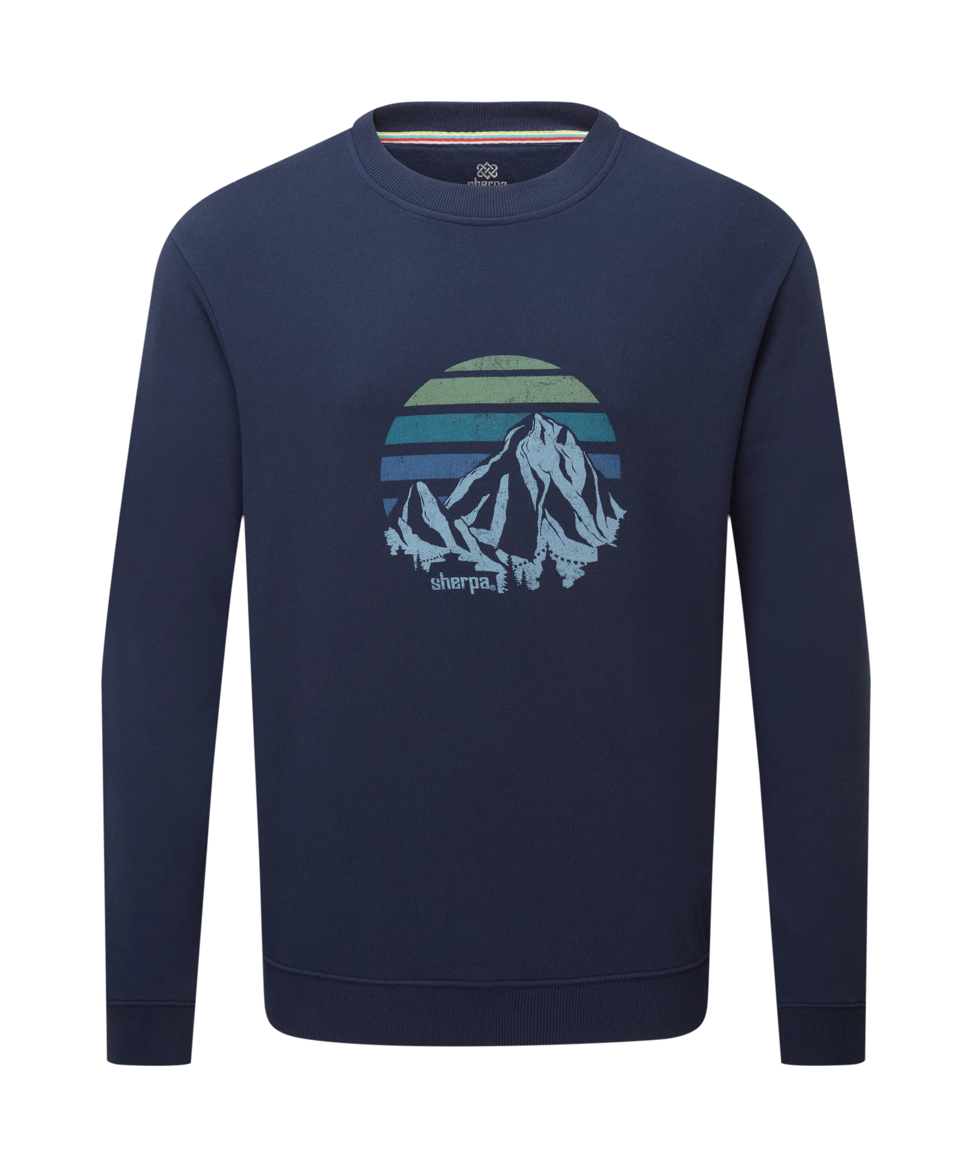 Pokhara Sunset Crew Sweatshirt - Rathee Blue