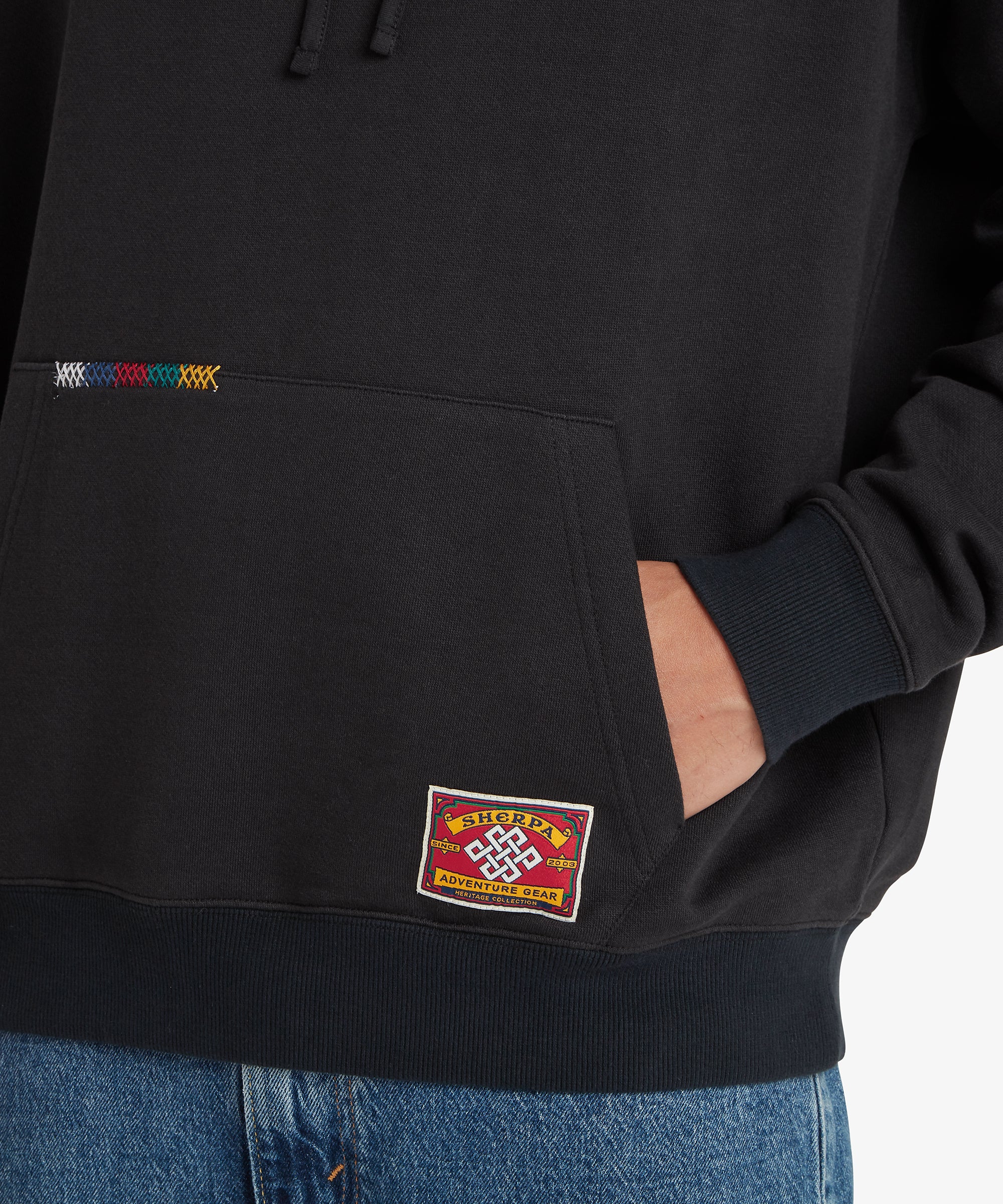Unisex Tarcho Mask Hoodie - Black - Image 10