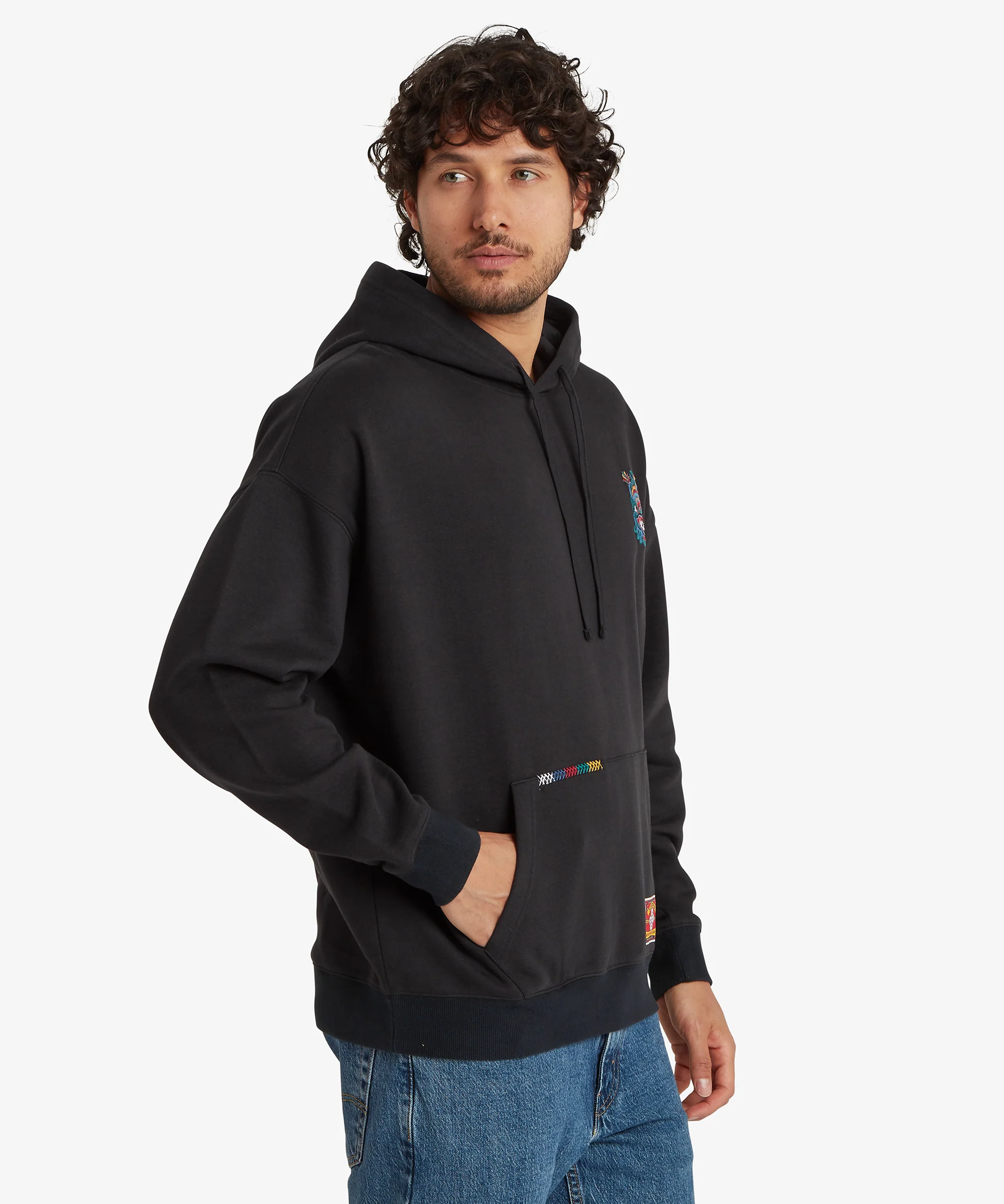 Unisex Tarcho Mask Hoodie - Black - Image 5