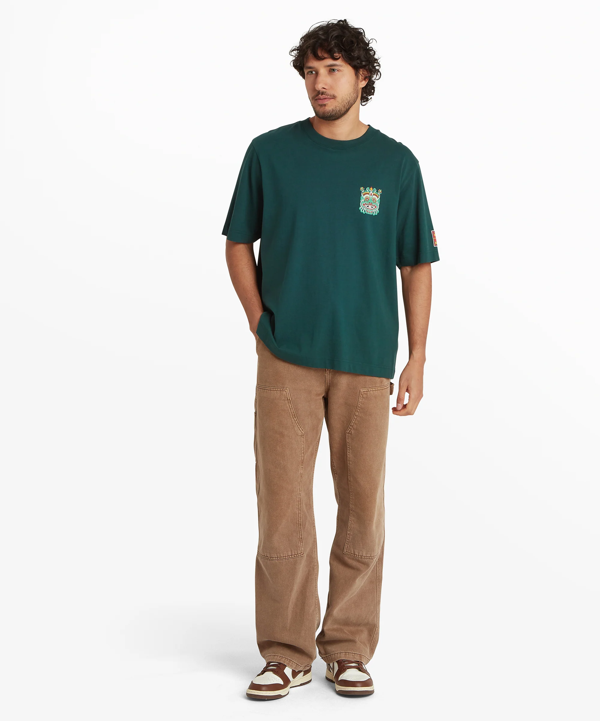 Unisex Tarcho Mask T-Shirt - Dark Green - Image 5