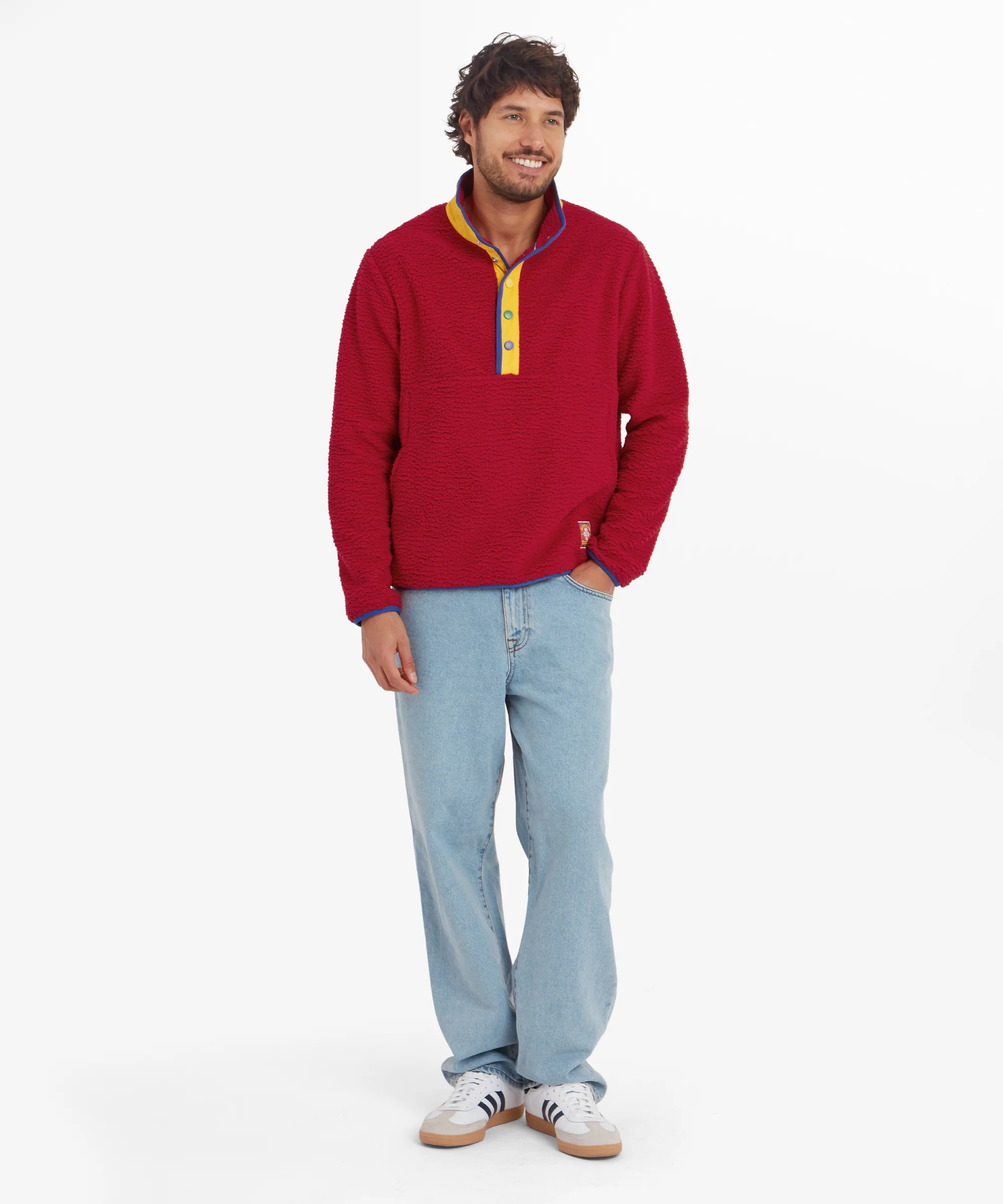 Tarcho Quarter Snap Pullover - Tibetan Red - Image 5