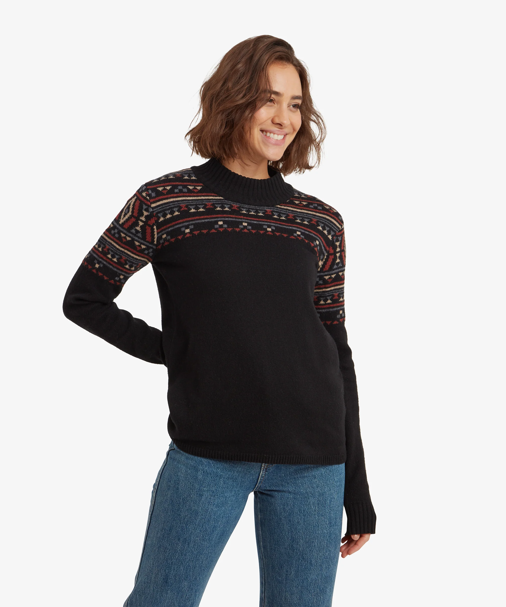 Bhutla Crew Sweater - Black - Image 2
