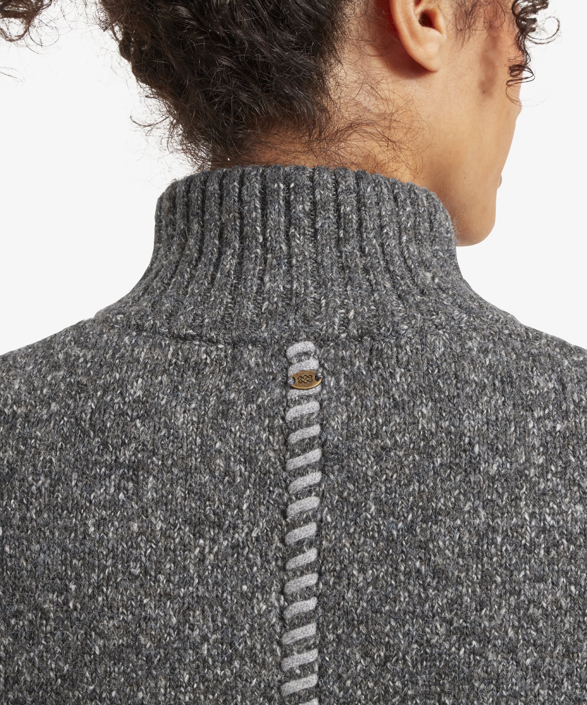 Jaga Full Zip Duster Coat - Kharani Grey - Image 5