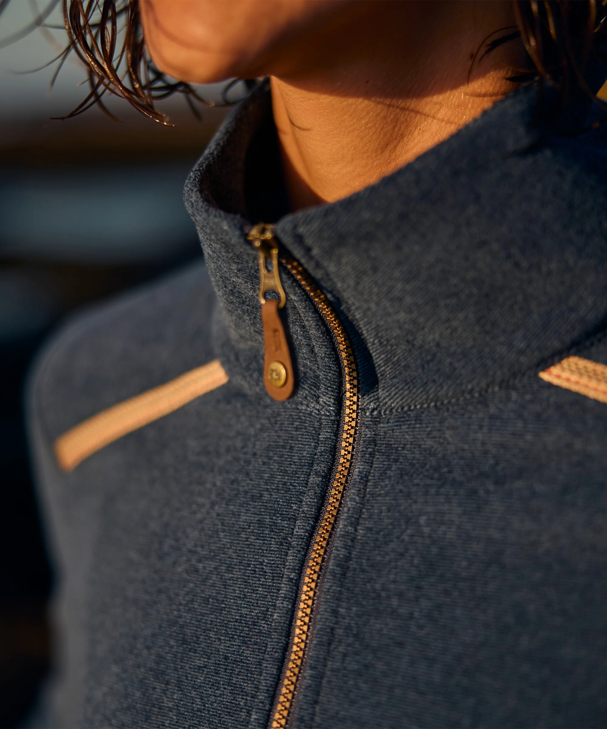 Rolpa Eco Fleece Pullover Zip - Rathee Blue - Image 4