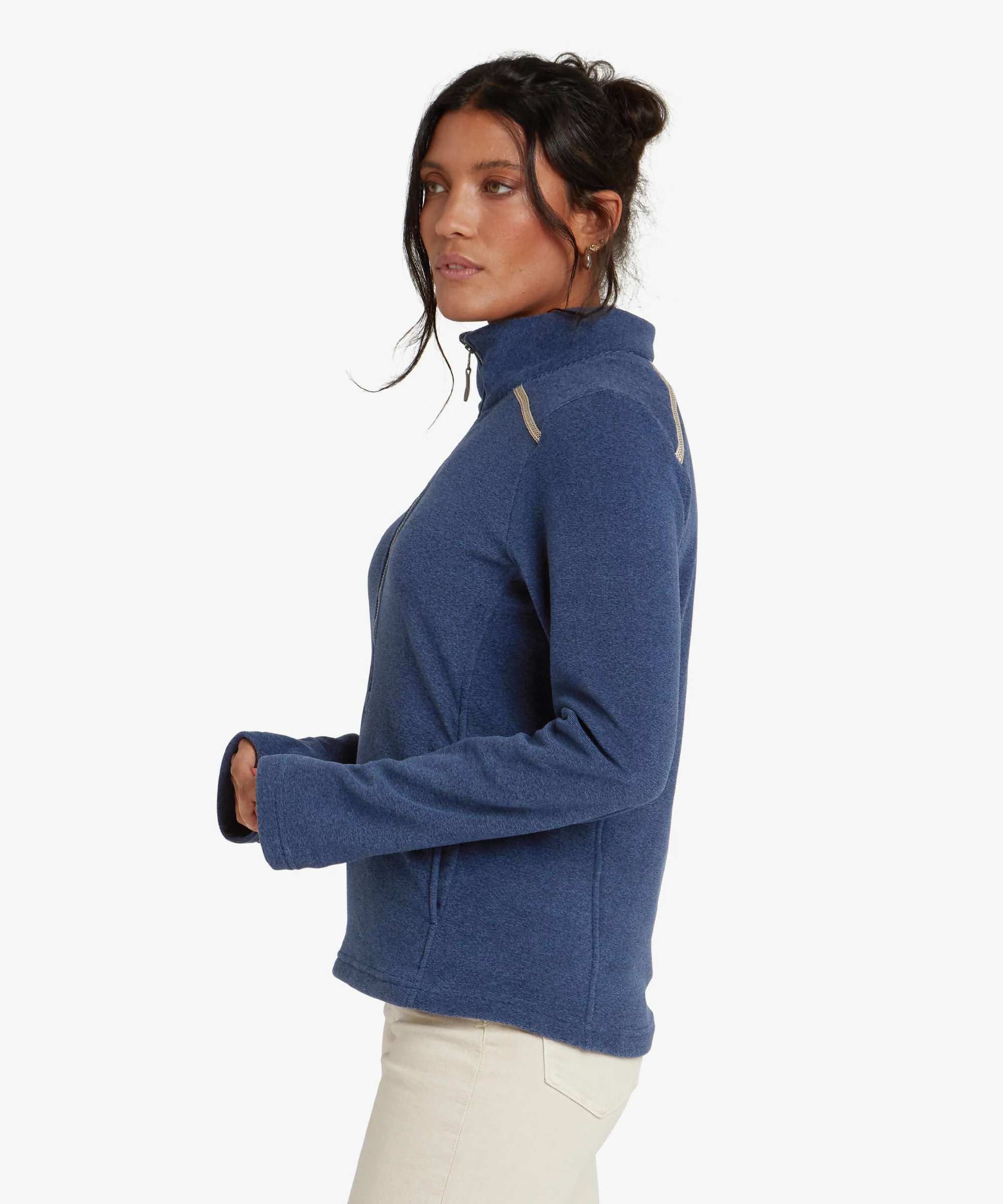 Rolpa Eco Fleece Pullover Zip - Rathee Blue - Image 8