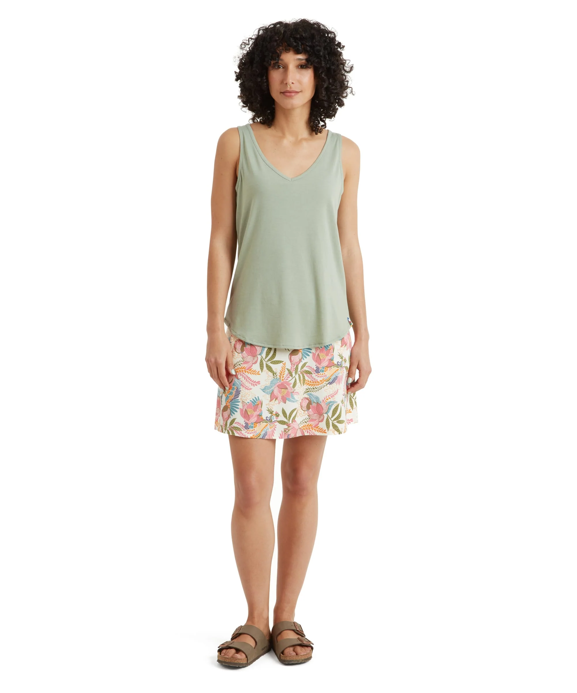 Bali V-Neck Tank Top - Celery - Image 3