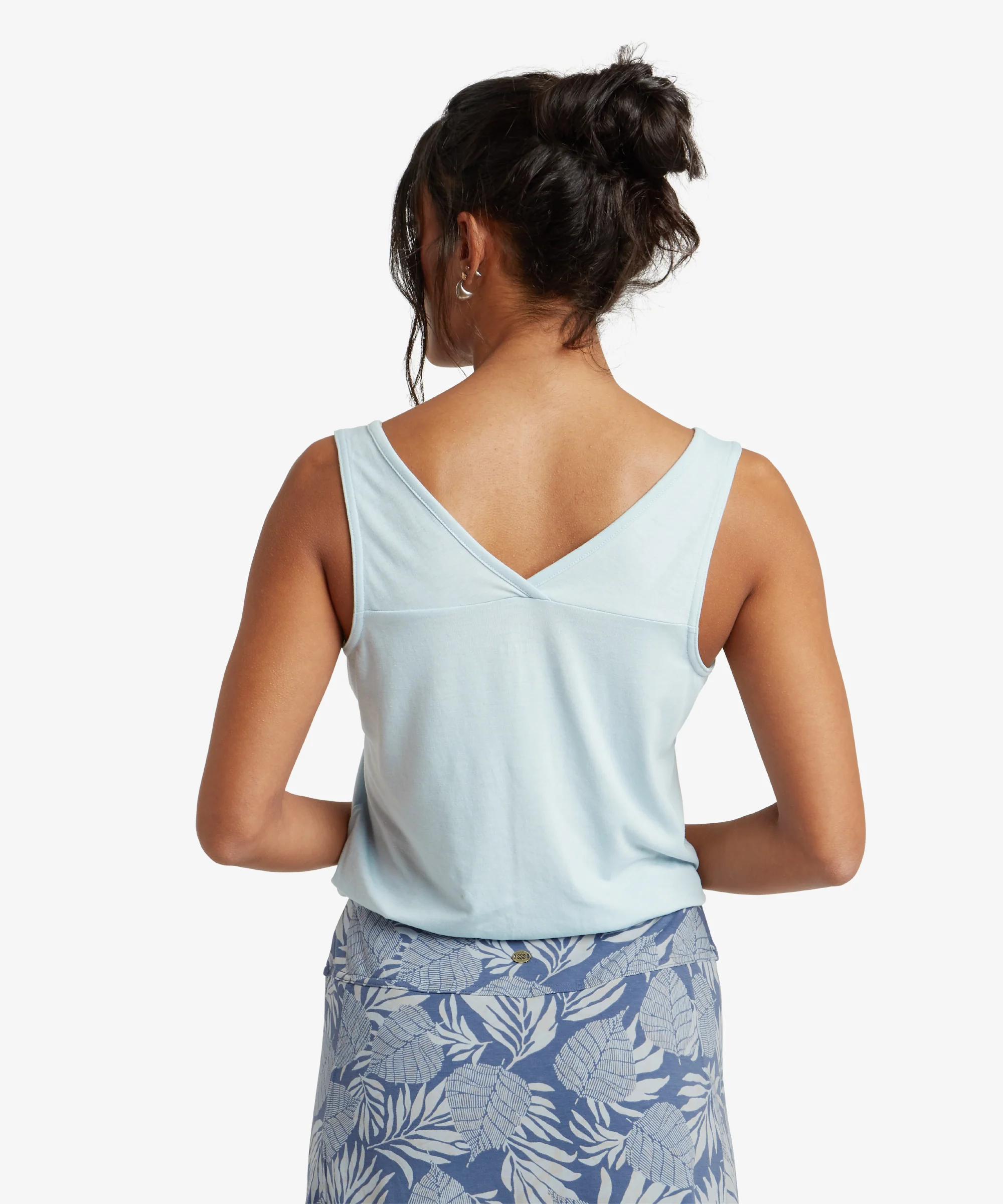 Bali V-Neck Tank Top - Sky - Image 5