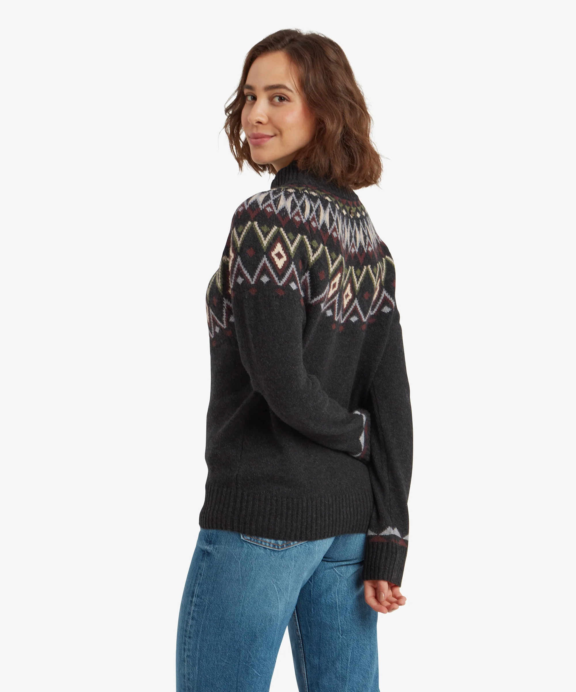 Indu Mock Neck Sweater - Black - Image 5