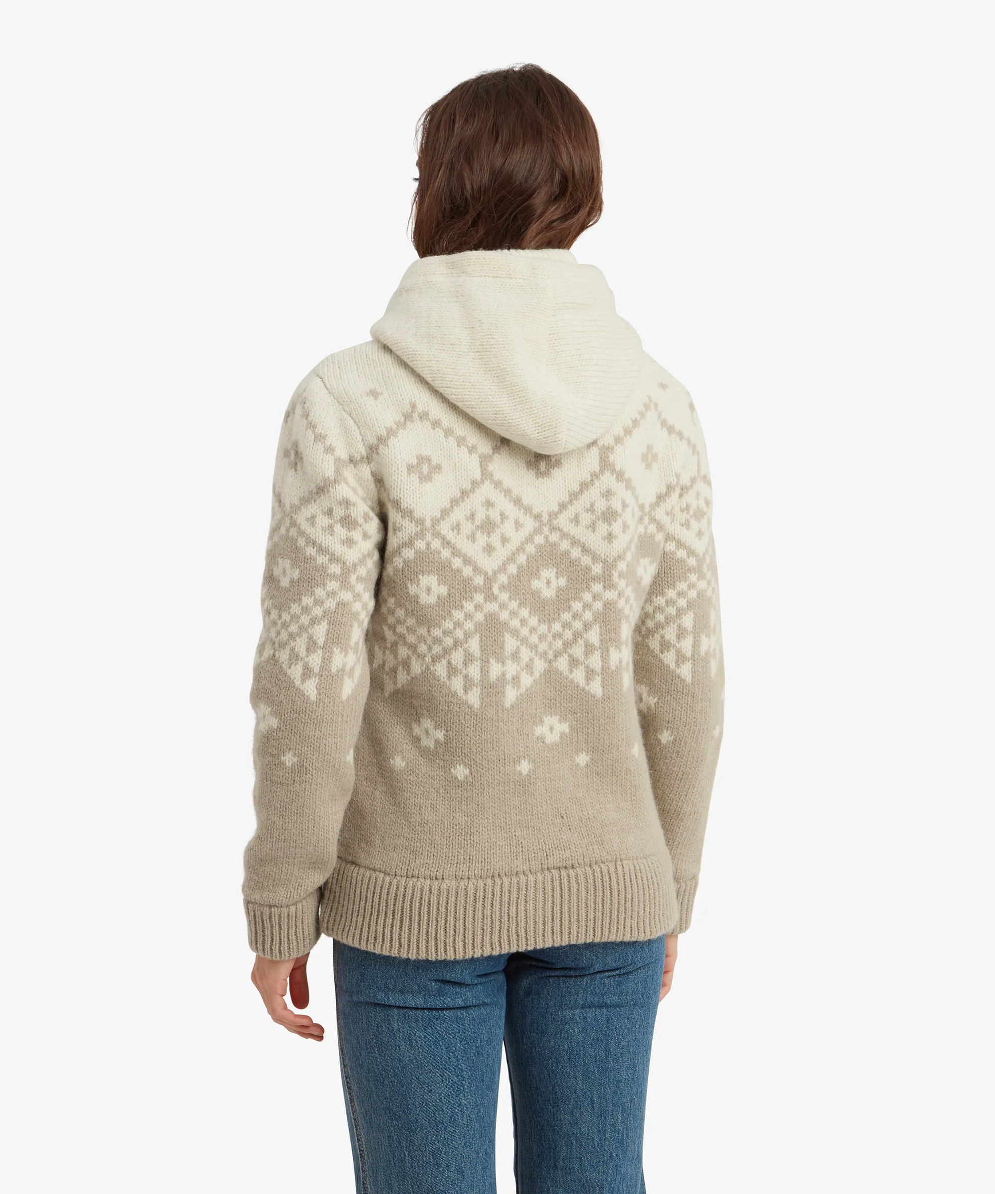 Kirtipur Full Zip Sweater - Cream - Image 5