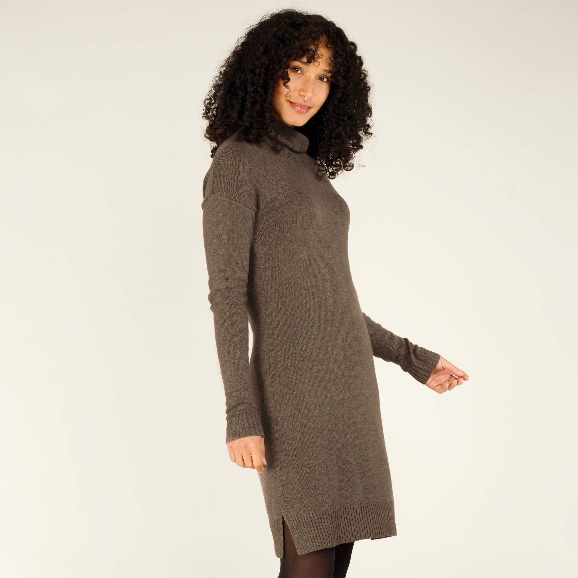 Lhakpa Mock Neck Dress - Maato Grey - Image 4