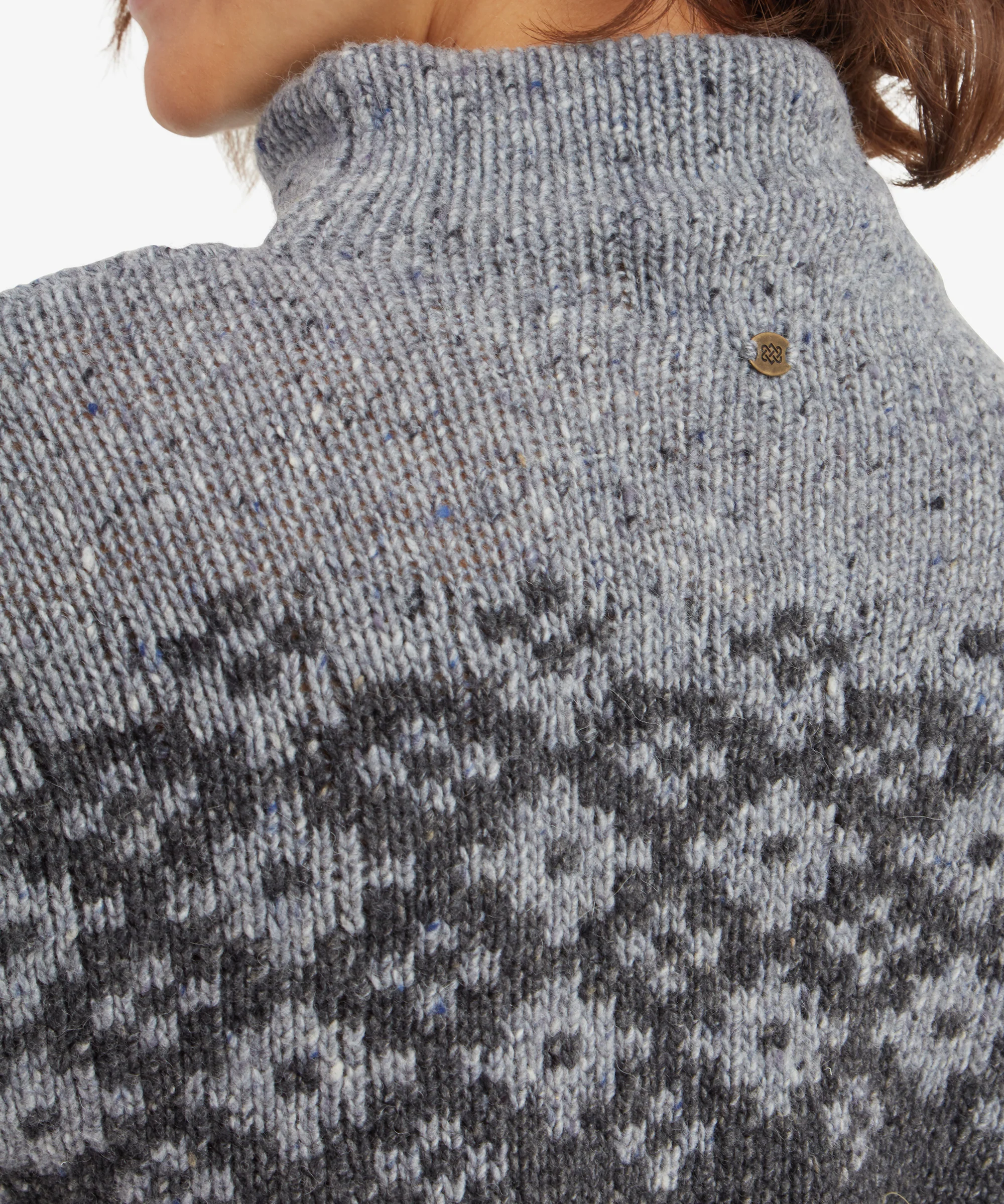 Mandari Mock Neck Sweater - Charcoal - Image 7