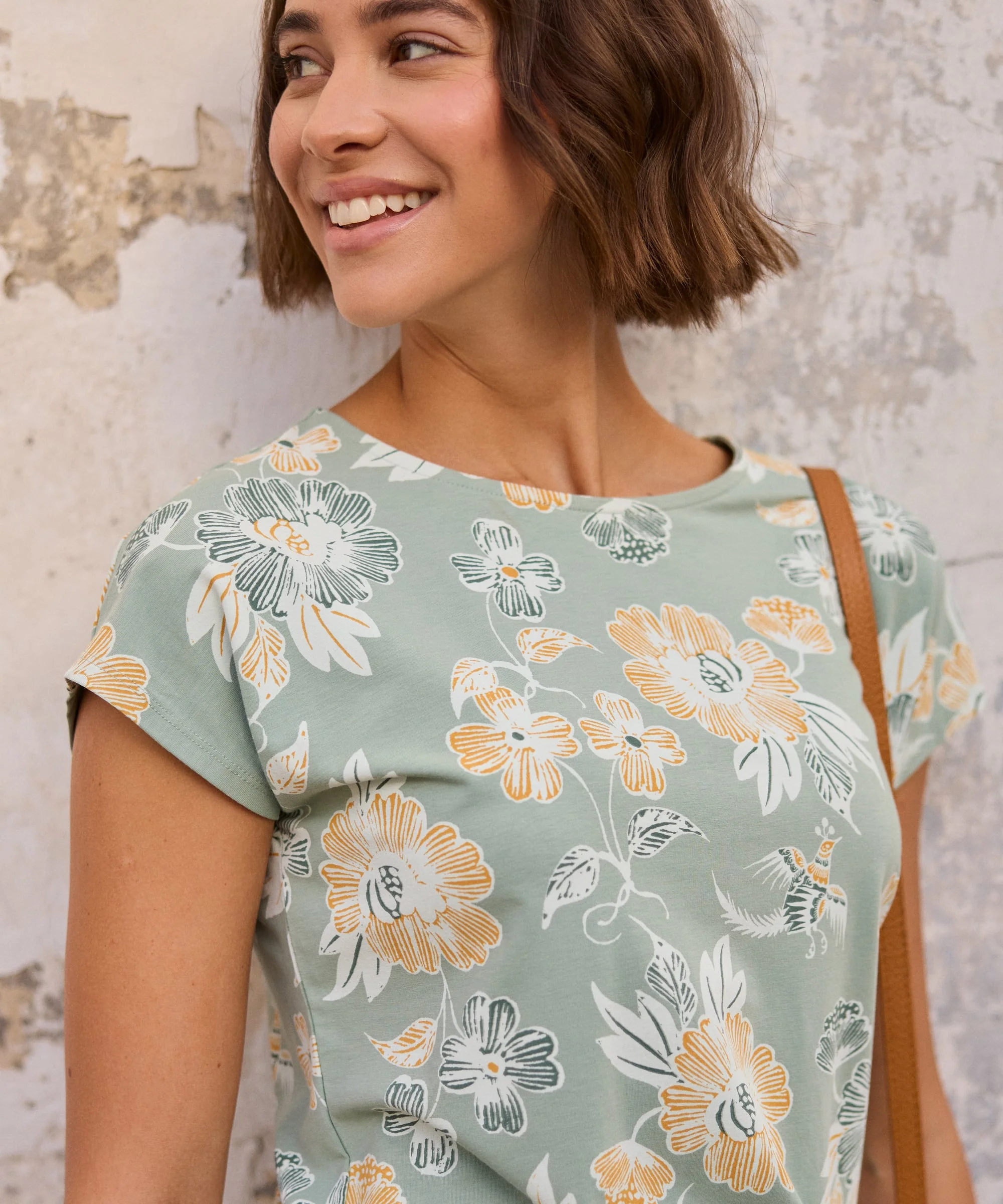 Neha T-Shirt - Celery Floral - Image 3