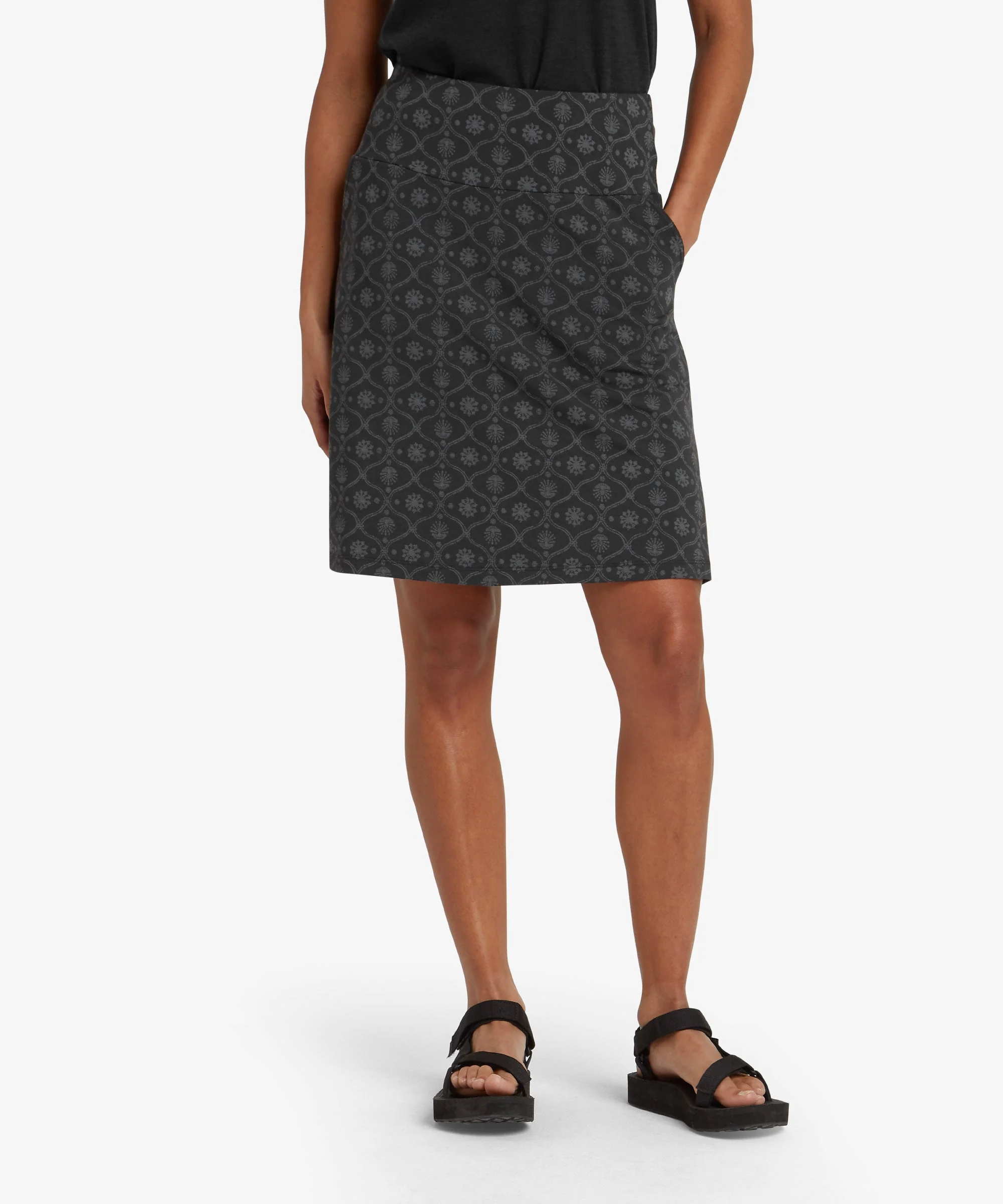 Padma Pull On Skirt - Black Sublime - Image 2