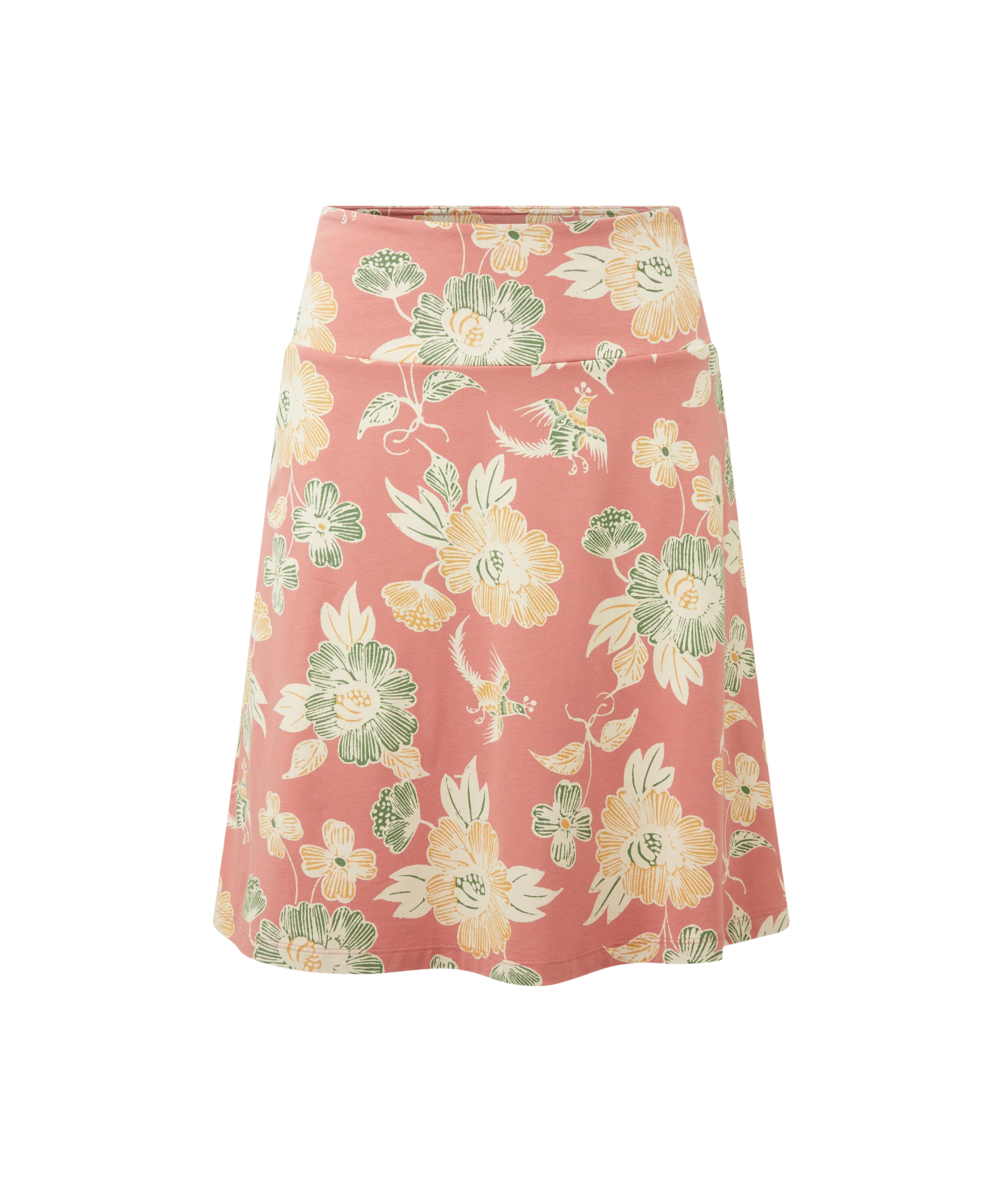Padma Pull On Skirt - Floral Brick Dust