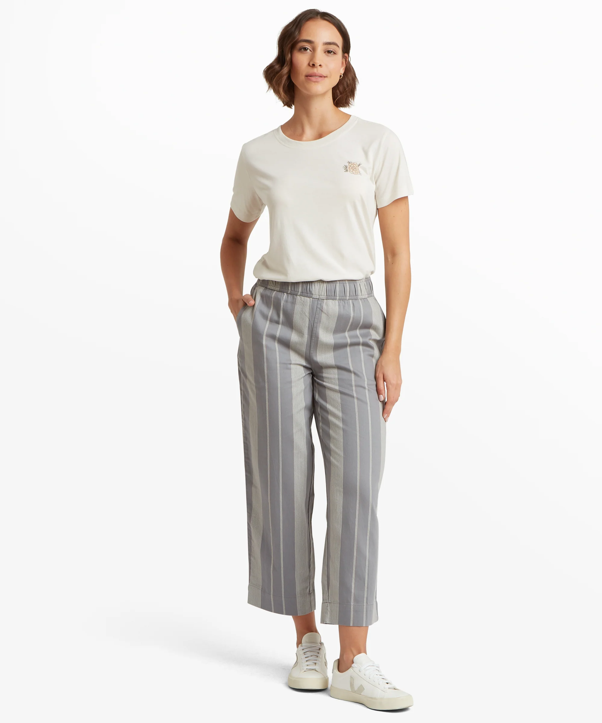 Palmo Ankle Pull On Pants - Stormy Stripe - Image 6
