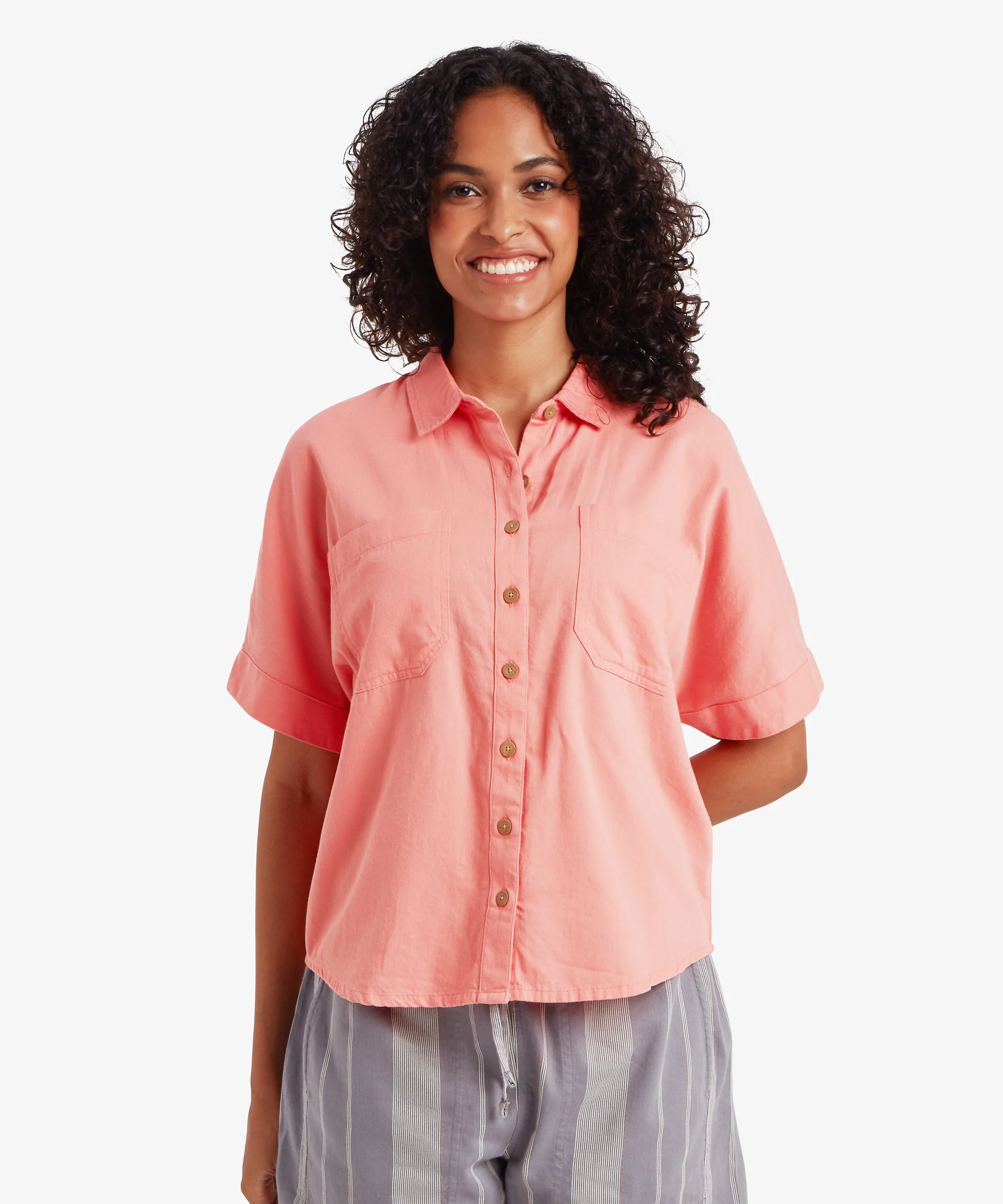 Palmo Short Sleeve Shirt - Rose Gold - Image 2