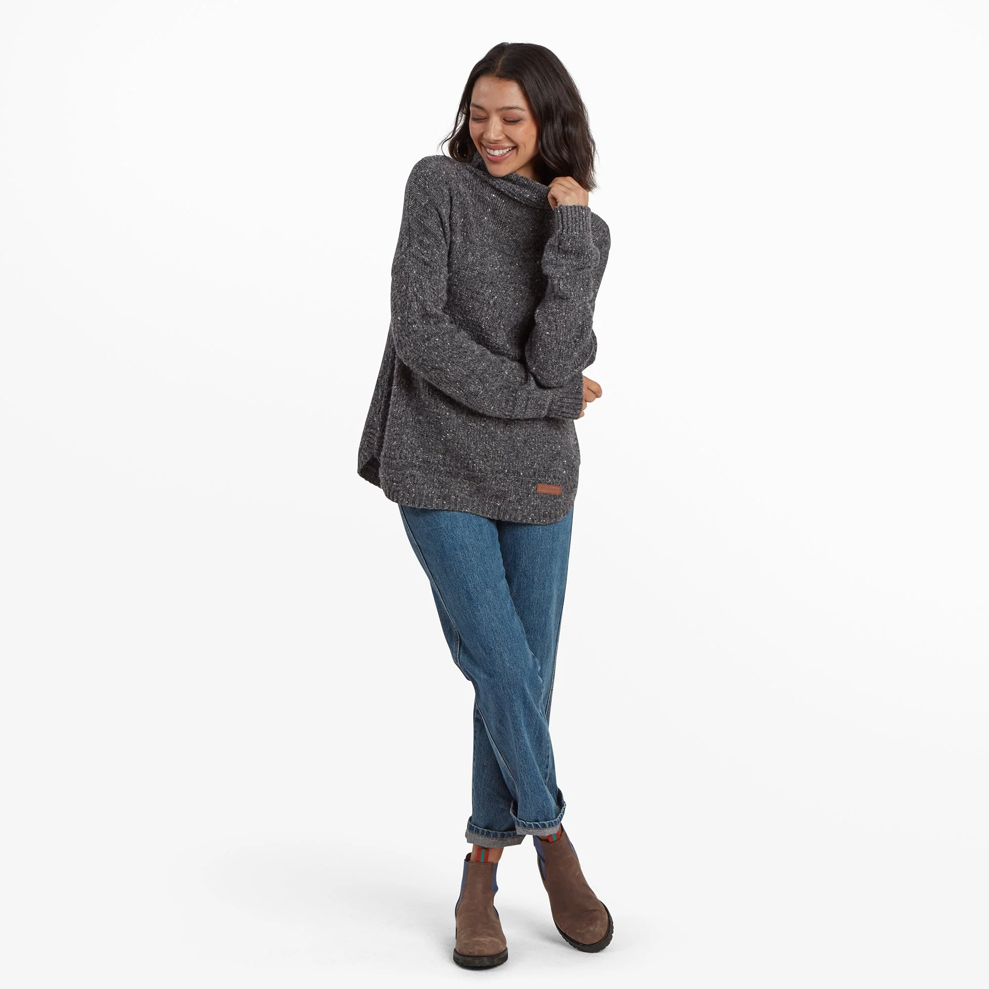 Yuden Pullover Sweater - Kharani Grey - Image 3